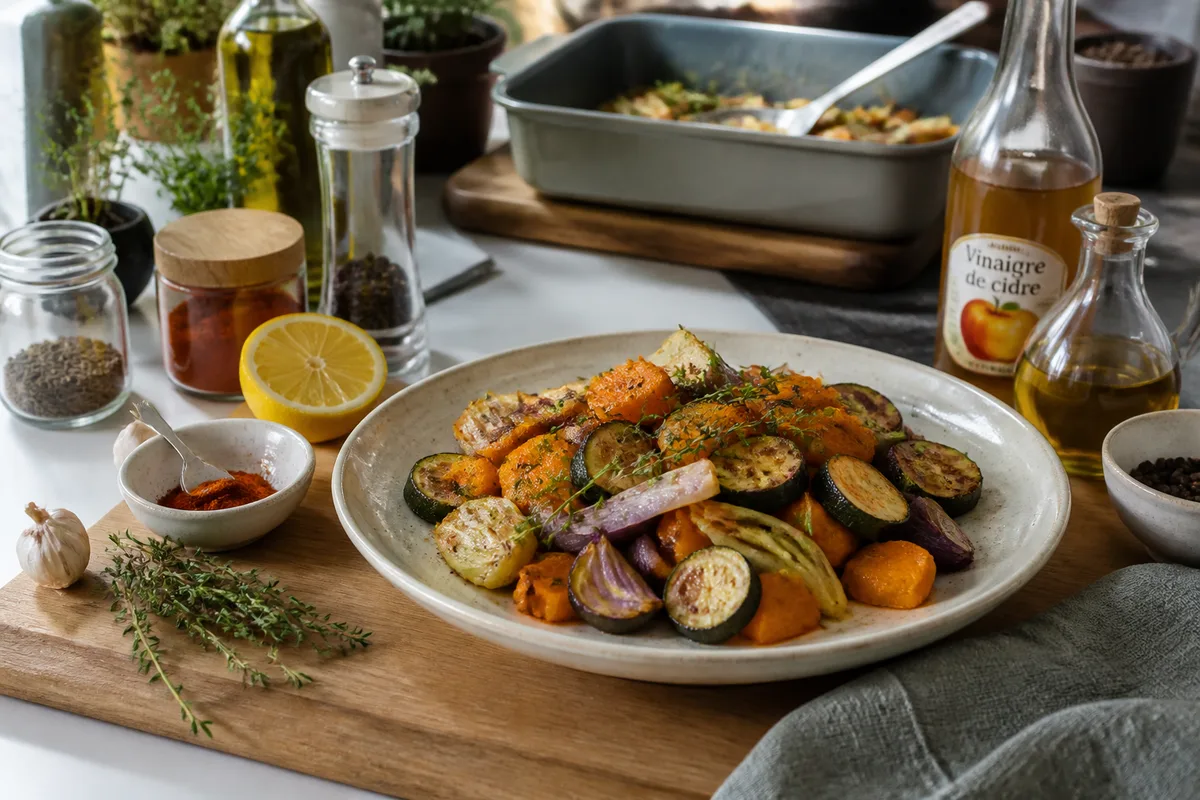 Aromates et épices pour réduire le sel progressivement dans un plat familial