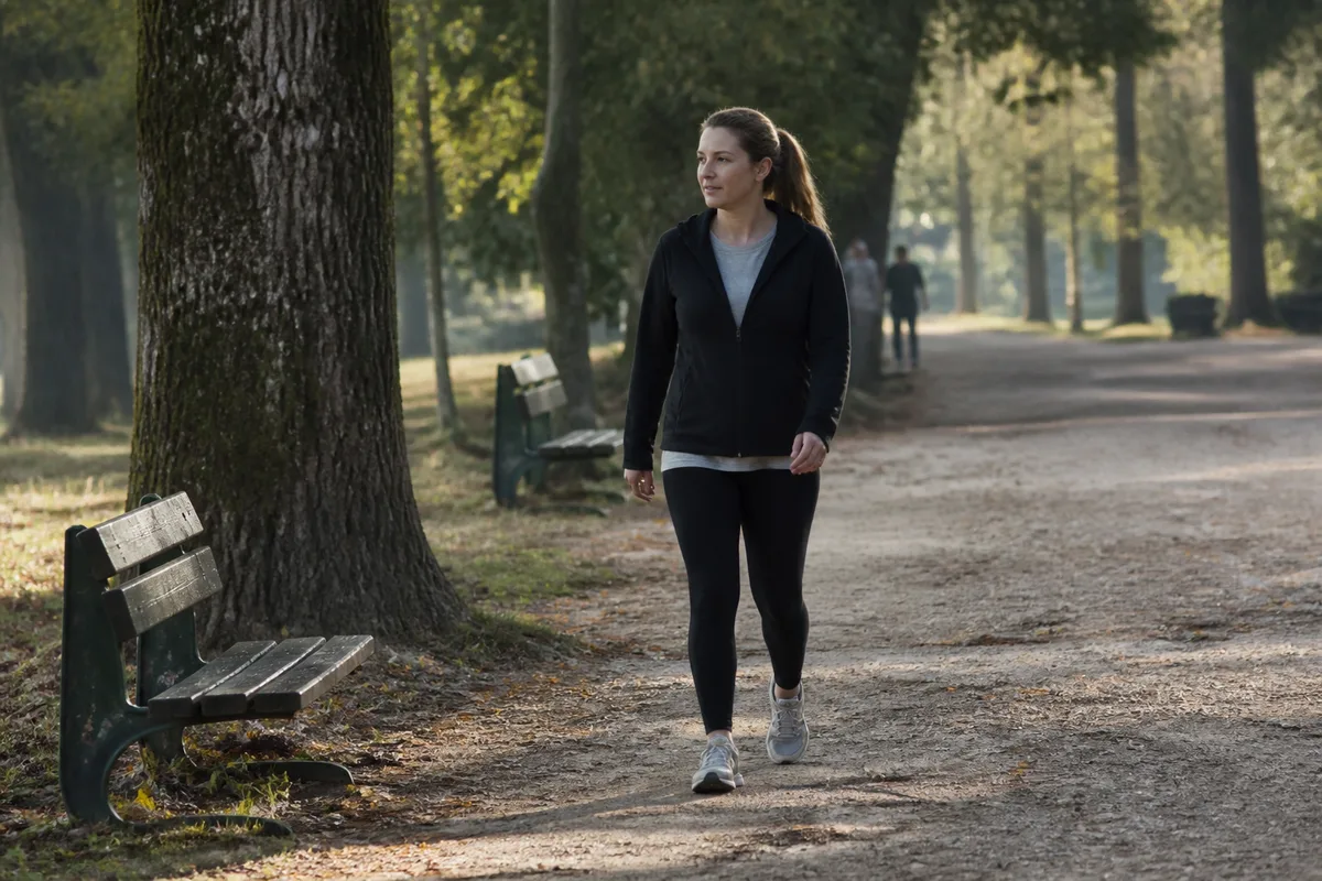 Marche en extérieur pour reprendre une activité physique après une pause